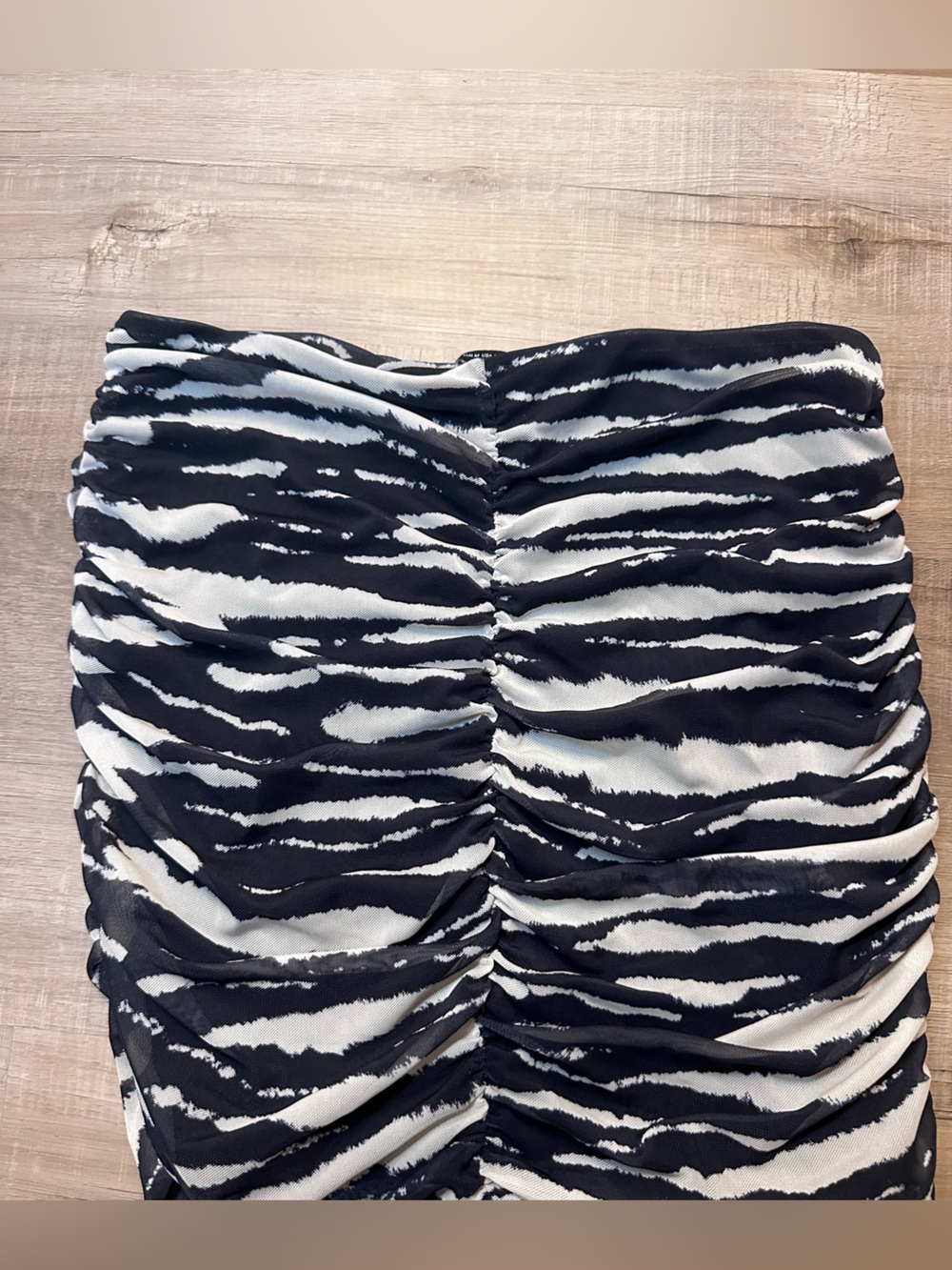 Zara Black and White Mini skirt